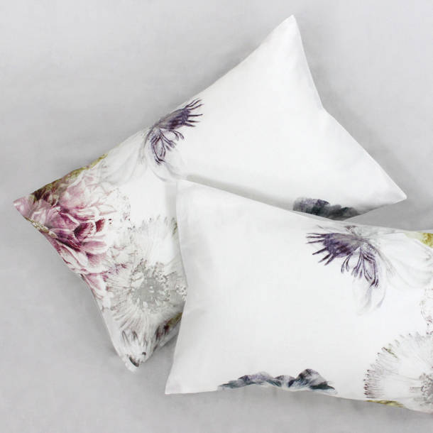 Linen House Ellaria Cream/White/Green Reversible Duvet Cover Set